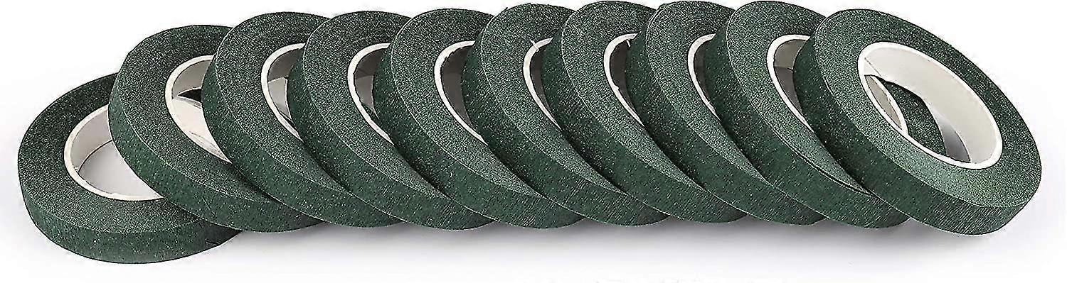 10 ruller 1/2" bred 30 yard/roll blomstertape til