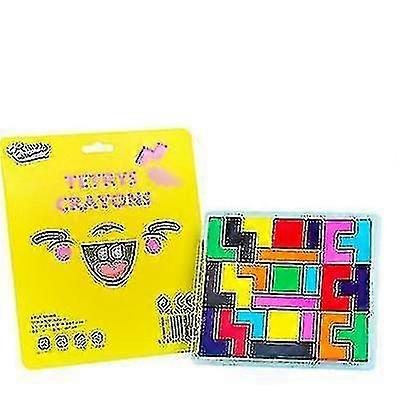 11-color Children's Crayons Tetris Shape Student Color Painting Crayons Set Student Art Safe