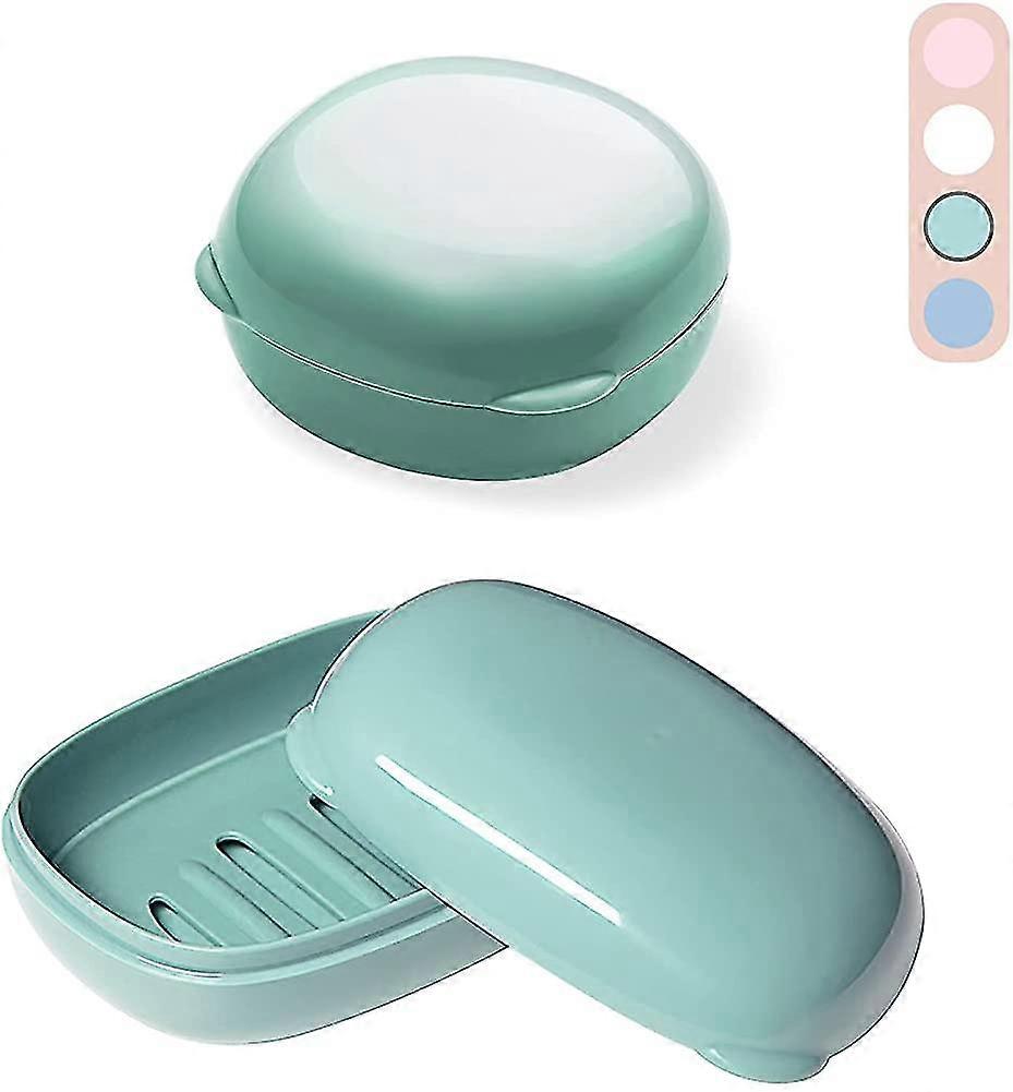 2 Pieces Travel Soap Case, Soap Dish With Lid, Plastic Soap Box, Waterproof Soap