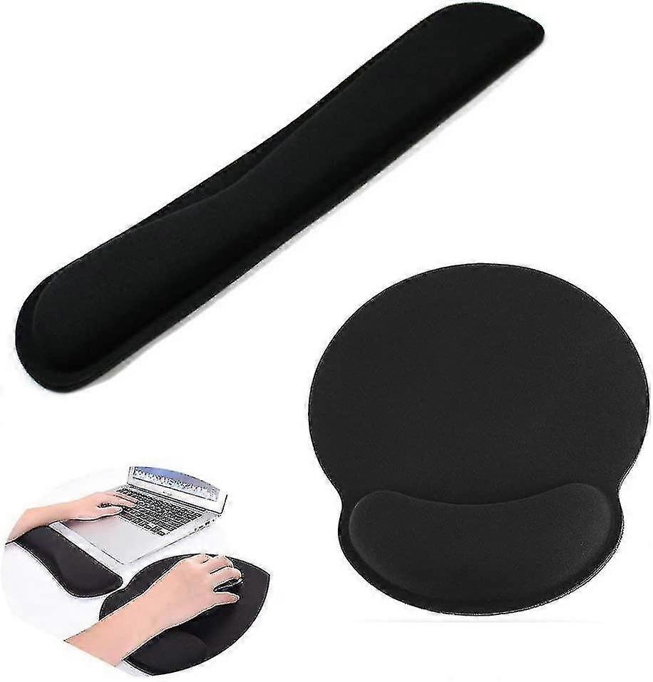 Keyboard Mouse Wrist Rest Keyboard Wrist Support Mouse Mat Set Memory Foam Ergonomic Wrist Pad Wrist Cushion