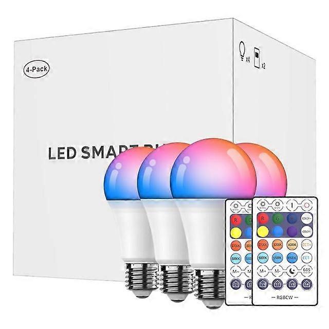 E27 E26 RGB Smart Bulb Bluetooth-Compatible APP Control LED Light Bulb Colour Changing Lamp Home Bedroom Christmas Party Decor