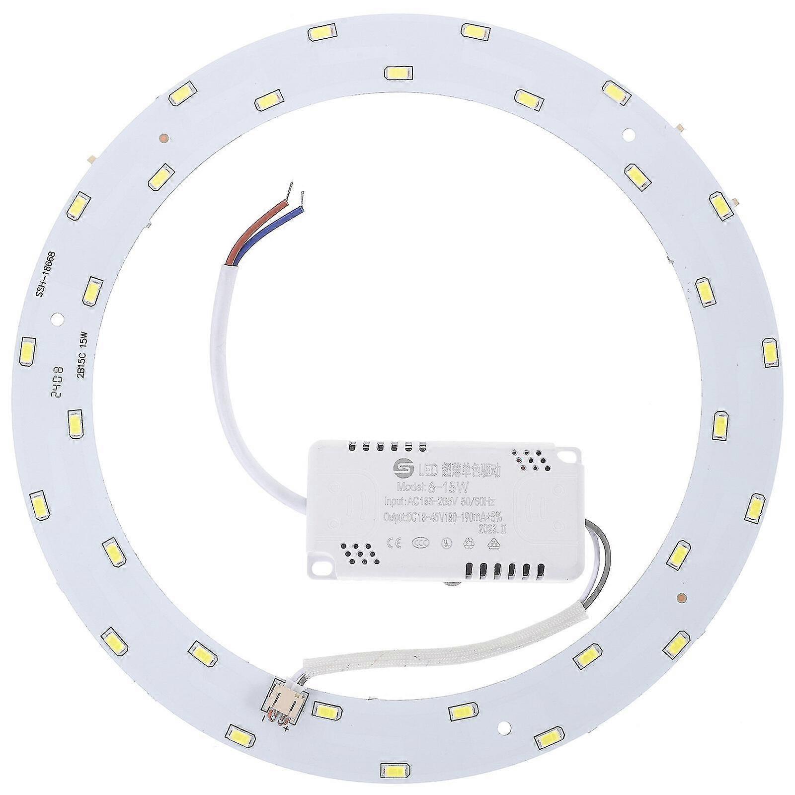 15W 220V-240V SMD 5730 30-LED Magnetic Circular LED Panel Bar Lamp LED Ceiling Light (Pure White Light)