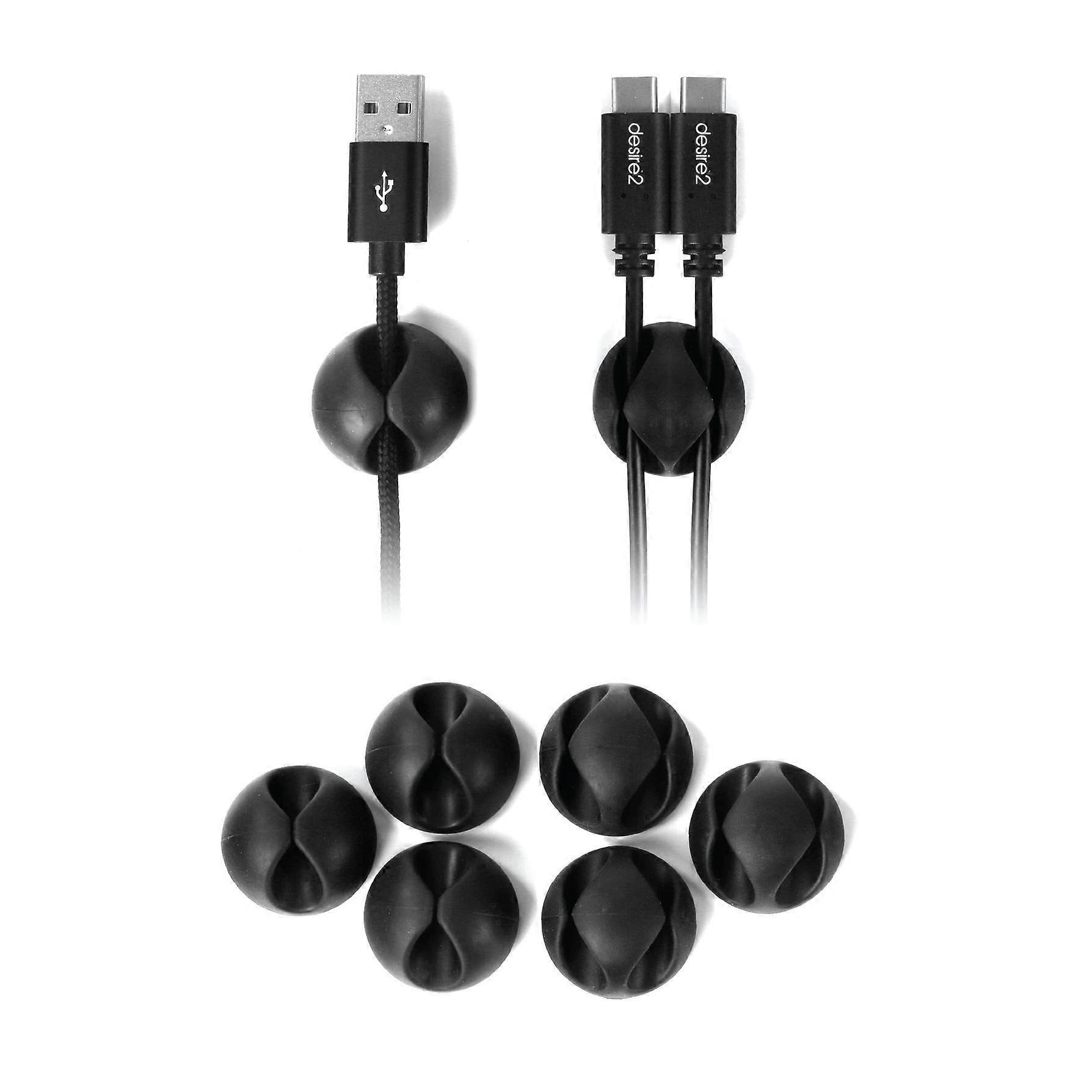 Cable Clips 8 Pack Multipurpose Cable Management System and Cord Organizer, Self Adhesive Wire Organizers