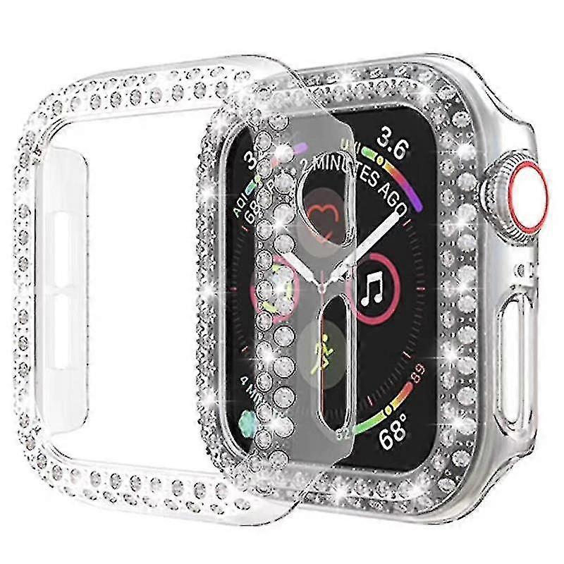 2 Pack Bling Cases Compatible For Apple Watch Case For Iwatch 38mm Clear