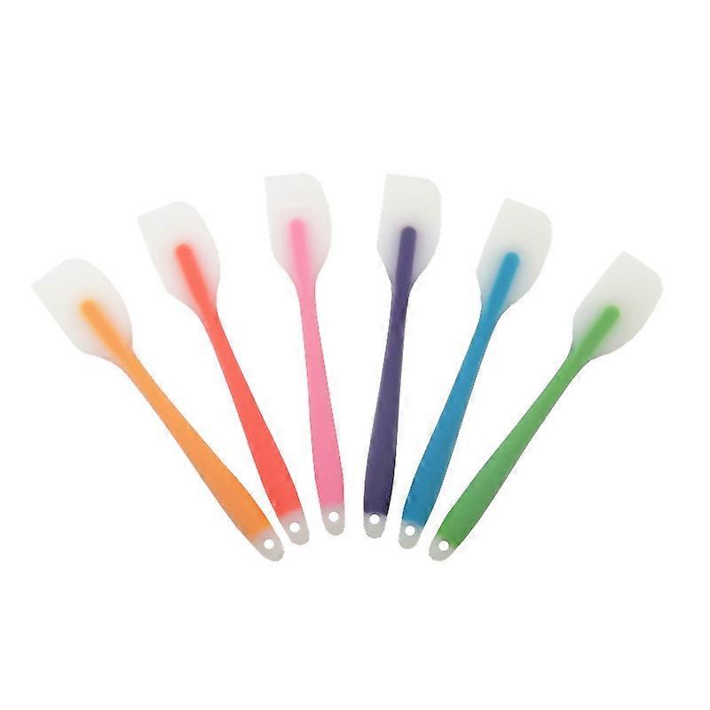 6Pc Silicone Baking Scraper Cooking Cake Cream Knife