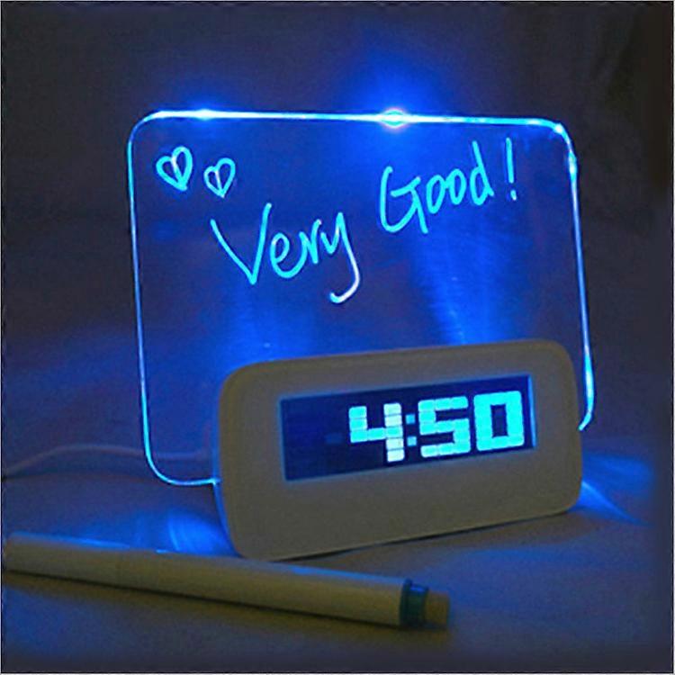 LED Analog Alarm Clock Digital Alarm Clock Board Clock Message Lu