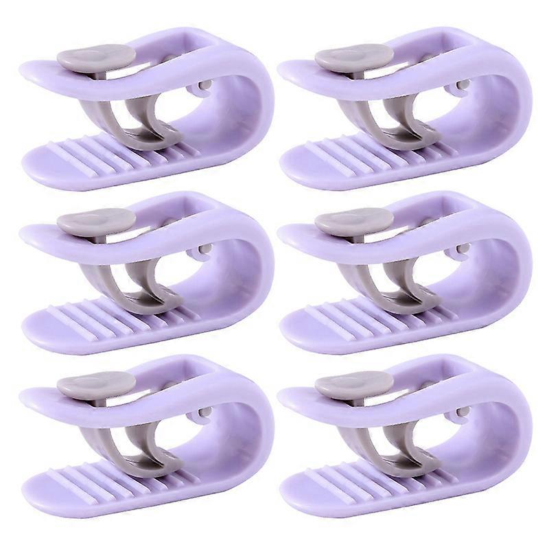6 Pcs Quilt Clips Non-slip Needle-free Flexible No Pins Duvet Gripper for Blankets