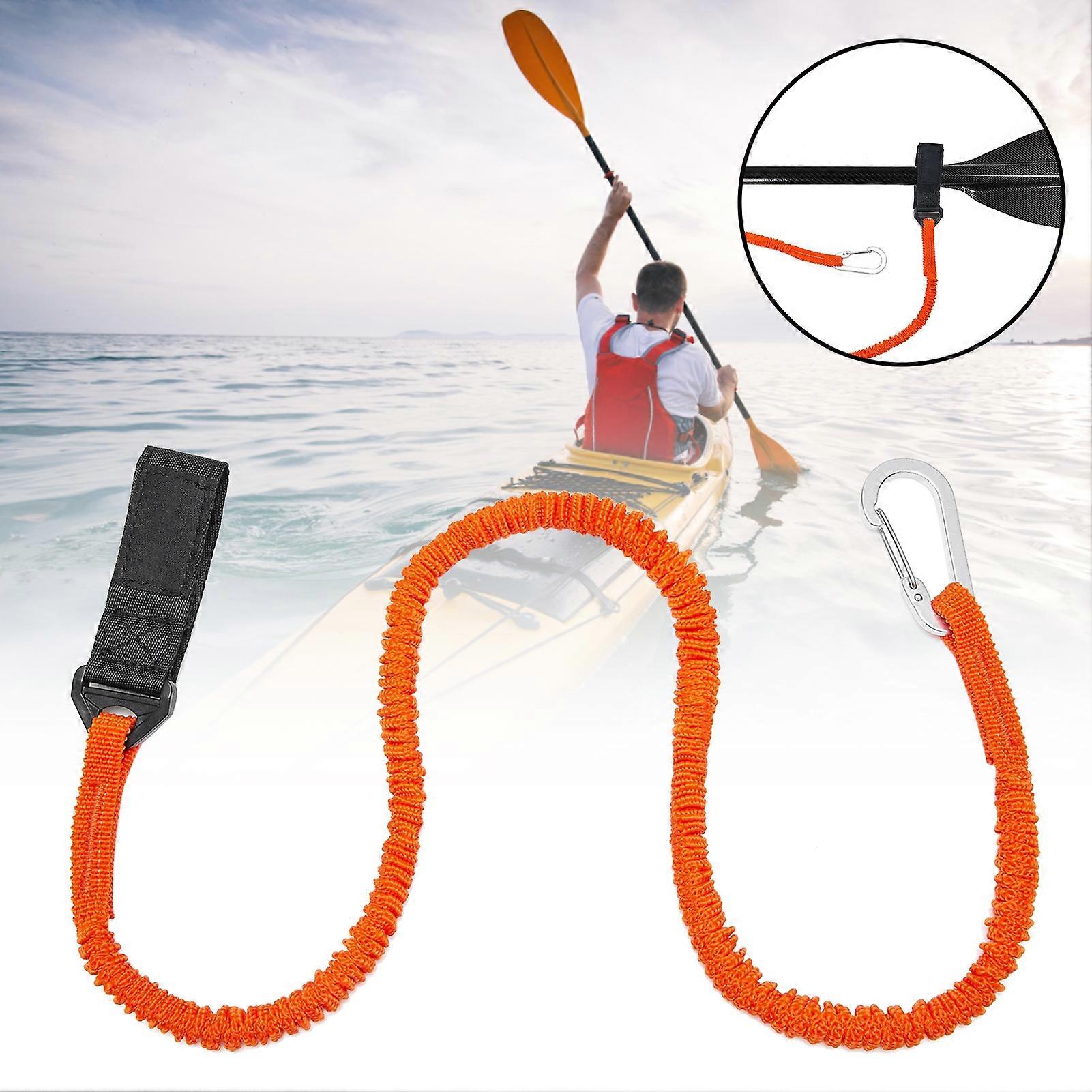 Kaesi High Elasticity Paddle Leash Convenient Carrying Long Service Life Multi-purpose Kayak Lanyard Cord for Canoeing