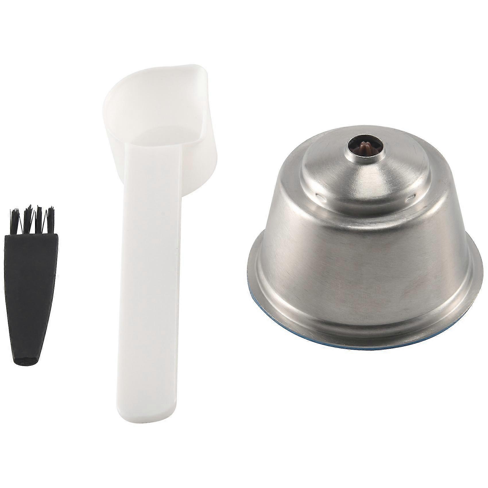 Capsula Riutilizzabile per Dolce-Gusto, Filtro Caffè in Acciaio Inox per /Dolce-Gusto Set (con Cucchiaio&Bru [jkw]