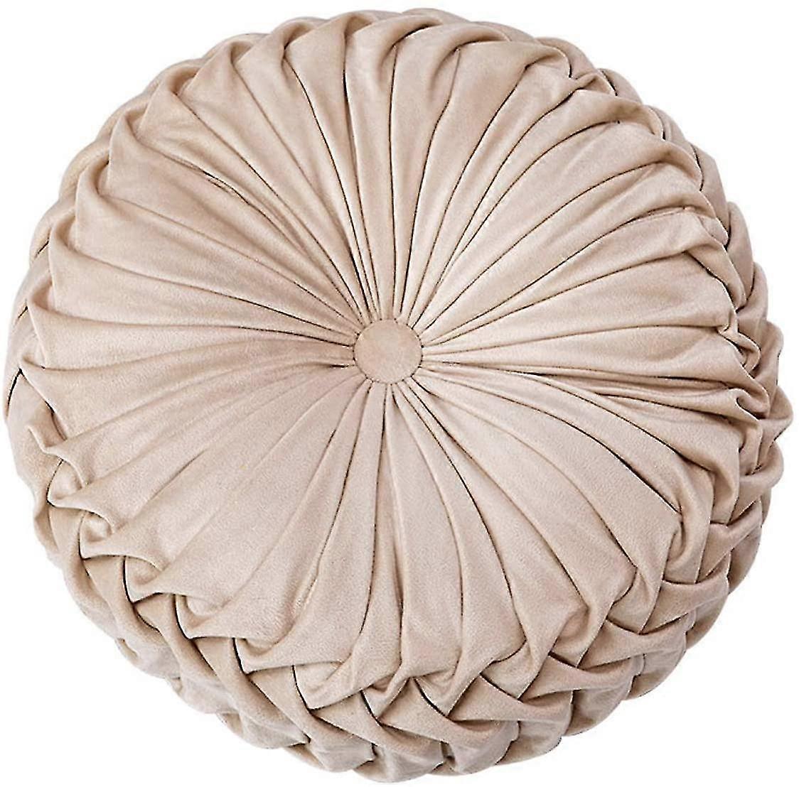 Throw Pillow Compatible With Couch Decorative 3d Pumpkin Round Velvet Cushion Compatible With Sofa Bed Chair Floor 15"