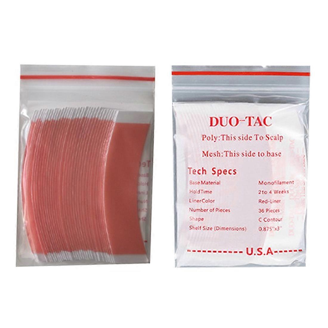 72Pcs/Lot Duo Tac Lace Wig Sided Double Tape Super Strong Adhesive Hair System Extension Strips for