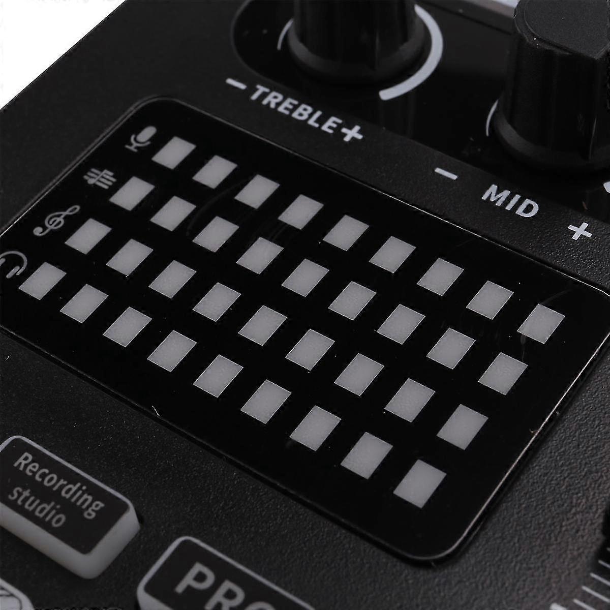 Audio Mixer,Live Sound Card and Audio Interface with DJ Mixer Effects and Voice Changer,Podcast Pro