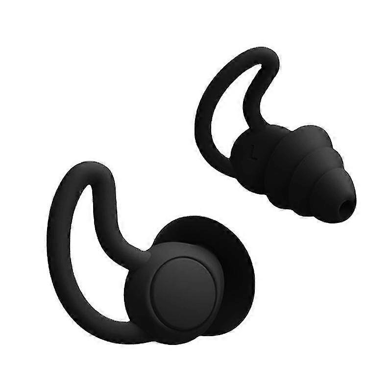 Silicone Ear Plugs for Sleeping - 3 Pairs Reusable Washable Earplugs for Sleep, WorkSwimming, for N