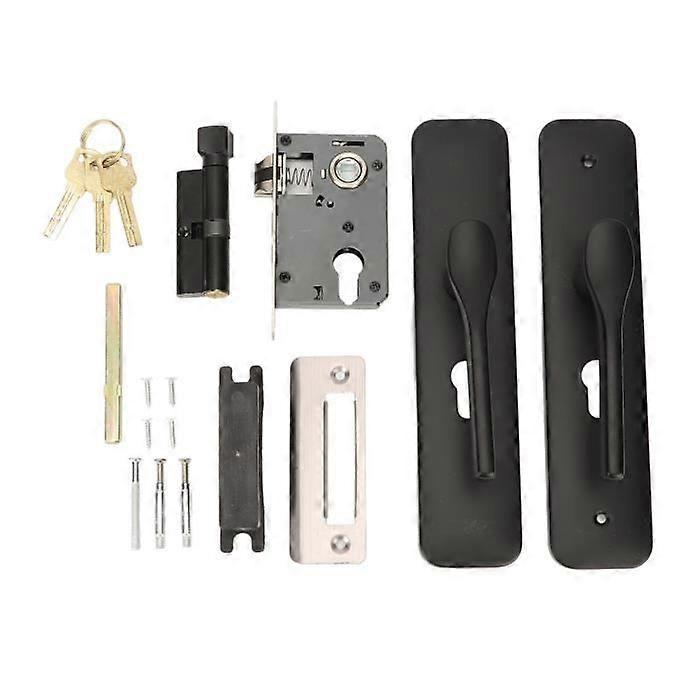 Door Handle Lock Suit Door Lock Set Anti-Rust Oxidation Resistant Coating Handle