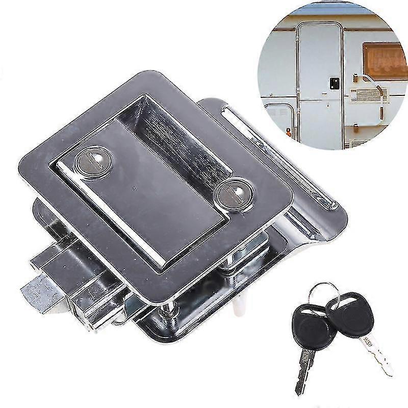 Caravan Rv Travel Trailer Entry Door Lock Camper Door Latch Handle With Keys
