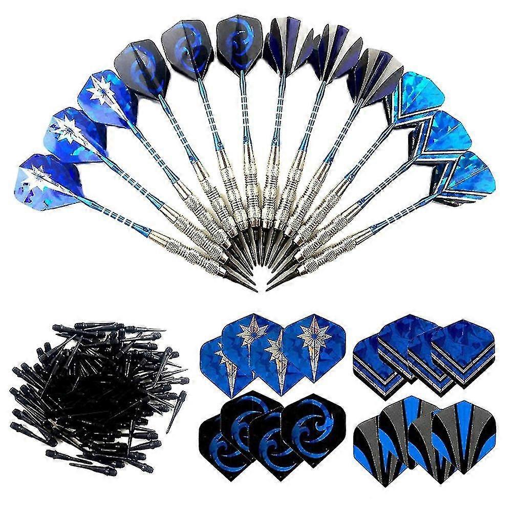 Iron Darts Set Kit 12pcs Darts 16st Darts Vluchten 120st Dart Tip Point