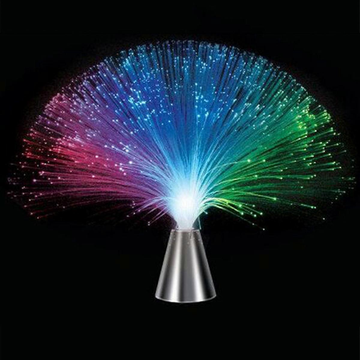 Night Light Colorful Plastic Color Changing Fiber Optic Fountain LED Night Light Star Sky Festivals Lamp