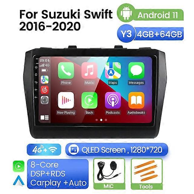 For Suzuki Swift 5 2016 - 2020 Car Radio Multimedia Video Player Navigation stereo GPS Android No 2din 2 din dvd rds carplay bt