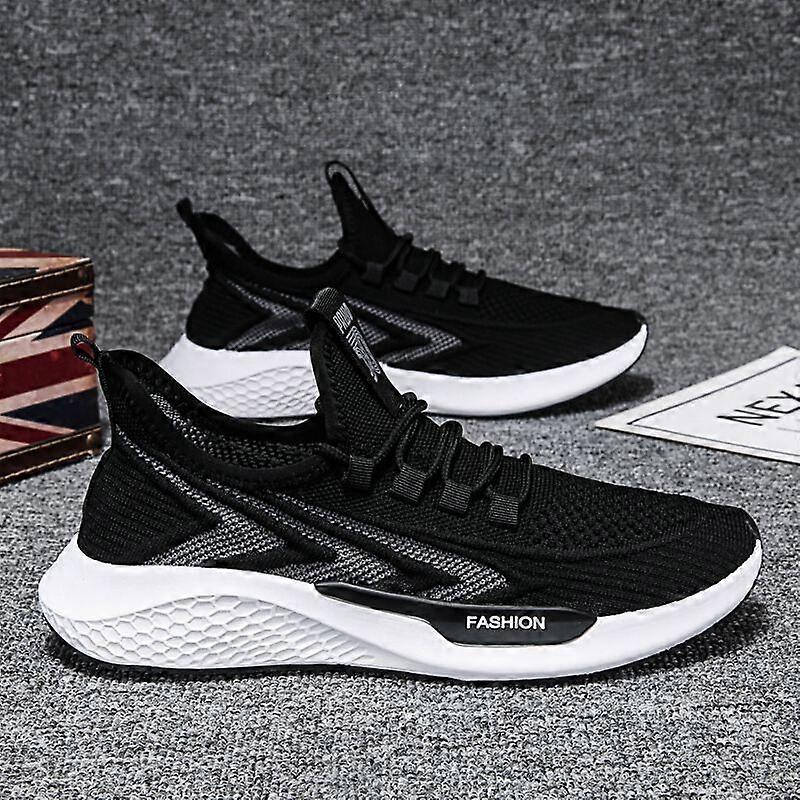 uudet miesten vapaa-ajan kengät syksyllä, muotitrendi, lentävät kudotut lenkkarit, kevyet ja hengittävät juoksukengät