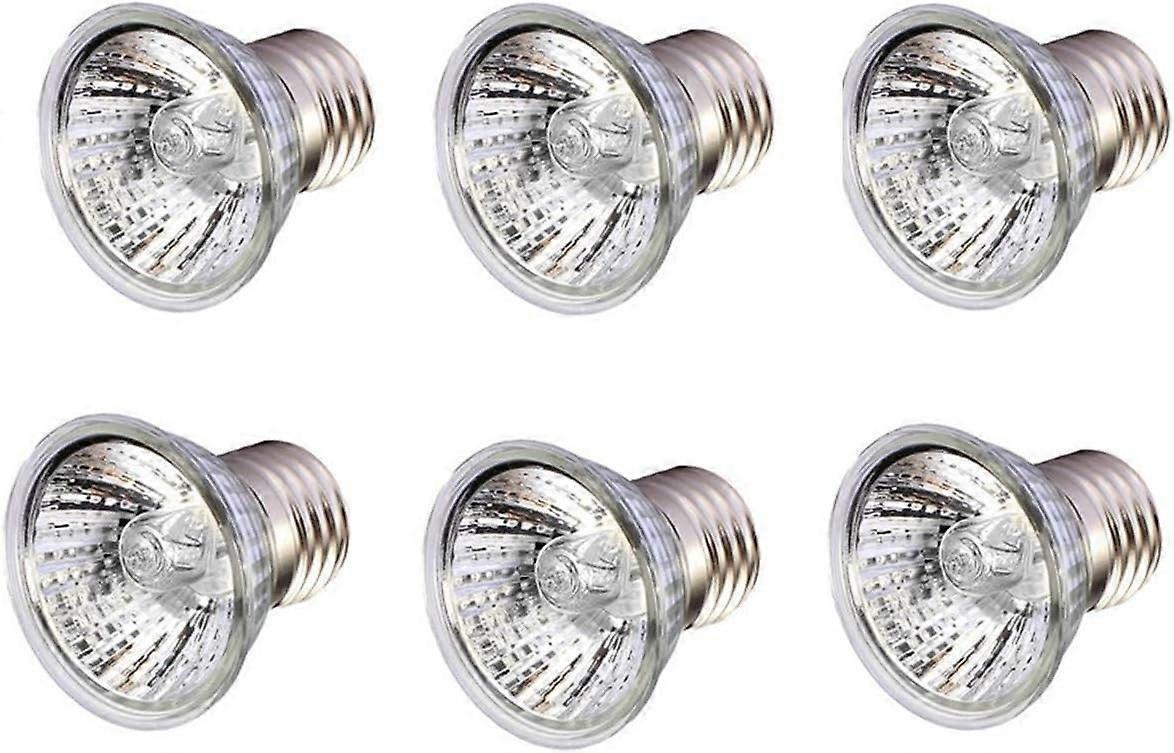 50W 6 PACK UVA UVB Sun Lamp Sunbathe Reptile Lizard Lamp Pet Coop Heater Reptile Chicken Turtle Brooder Heat lamp