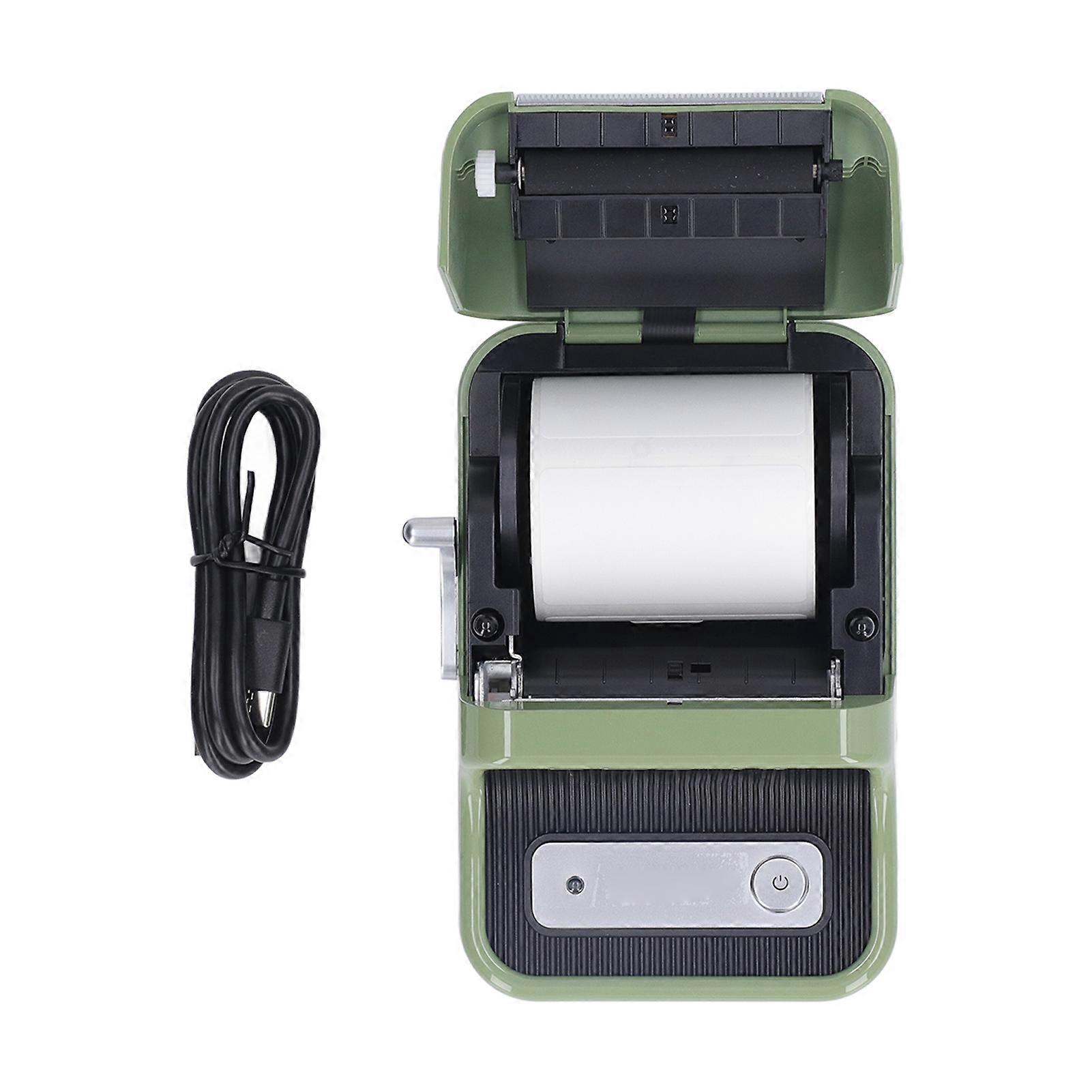 B21 Wireless Thermal Label Printer App Control Bluetooth 4.0 Label Maker for Office Supermarkets 5V 2A