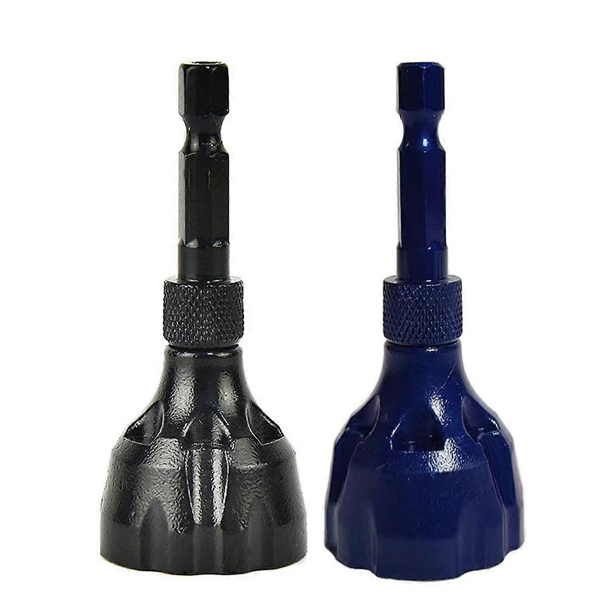 2Pc Deburring External Chamfer Tool,Bolt Thread Repair with Quick Release Shank Fits, for Repairing Damaged Bolts 3-20mm