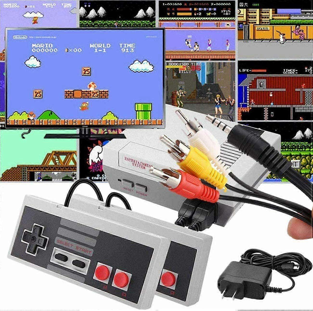 2-pack USB wired controller 620+four buttons for NES games, PC USB controller for Windows PC Mac Linux RetroPie NES emulator Retro gamepad Raspberry P