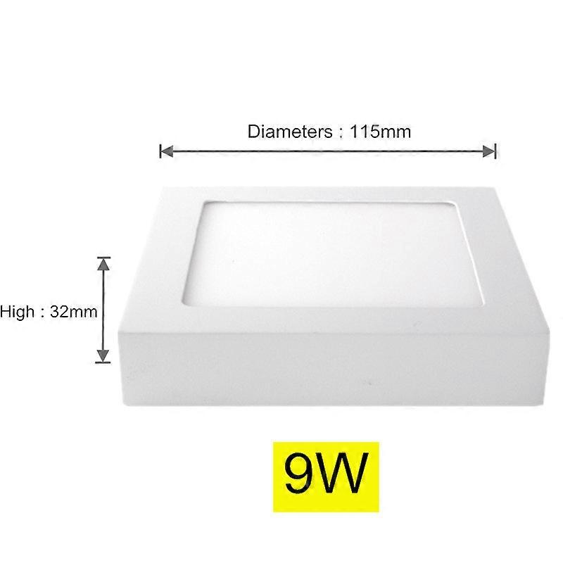 Surface LED Square Ceiling Light 9W 15W 25W LED Panel Light Down Light with driver AC85-265V AC110V/220V LED Indoor Light