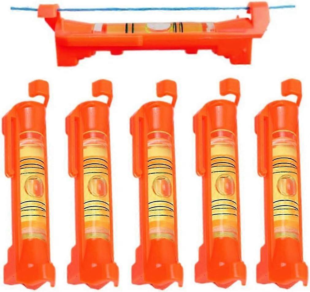 5pcs Hanging Line Level String Levels Tools Used For Layout Brick Working, Site Lining, Flooring Decking, Ground, Shed Base, Backyard, Fence, Pier Dra