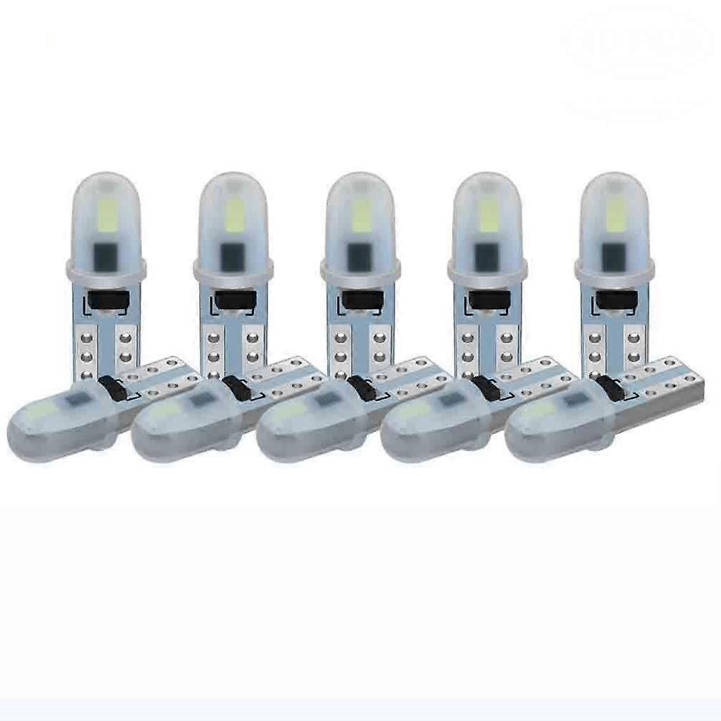 10Pcs T5 W3W W1.2W Led Bulb Canbus Car Interior Lights Dashboard Warming Indicator Wedge Auto Instrument Lamp 12V