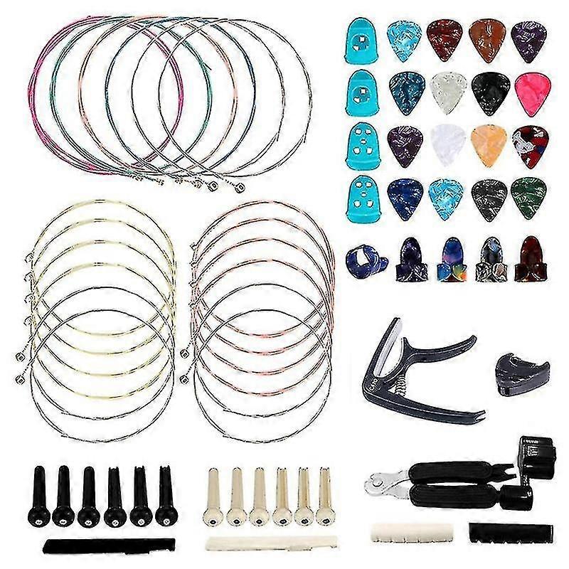 62 Pcs Guitar Accessories Kit For Guitar