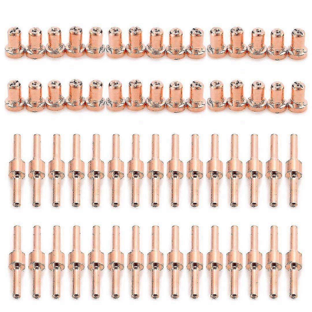 60pcs Extended Long Plasma Cutter Tip Electrodes&nozzles Kit Consumable For Pt31 Lg40 40a Cutting W