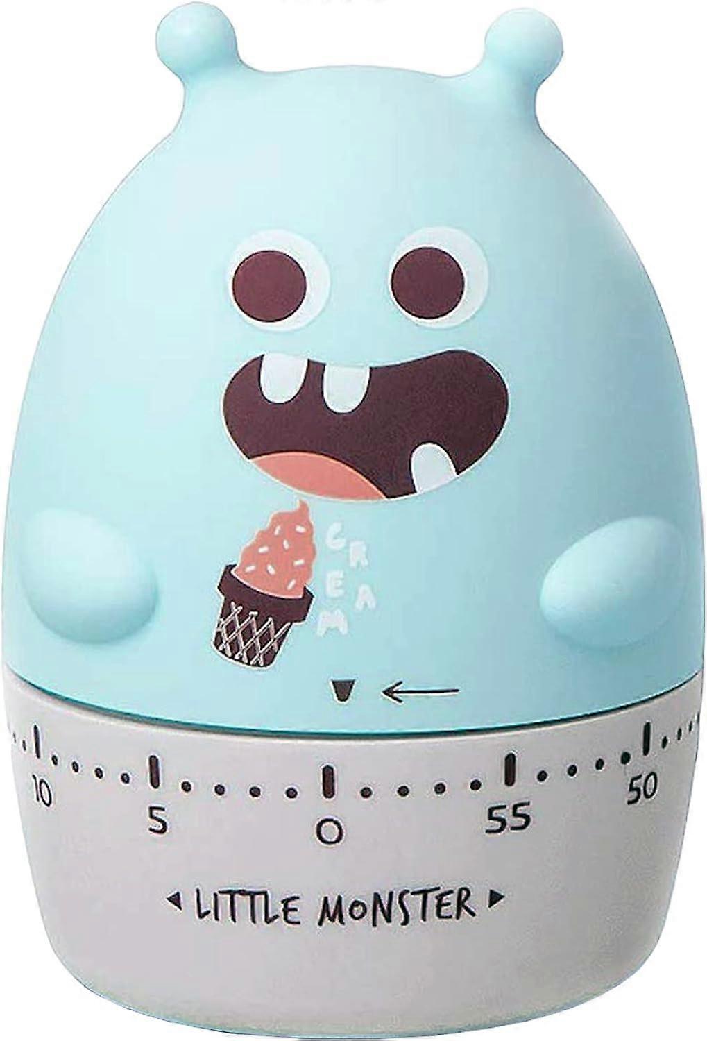 Mechanical Cute Kitchen Timer, 60-Minute Wind Up Dial Rotating Countdown No Batteries