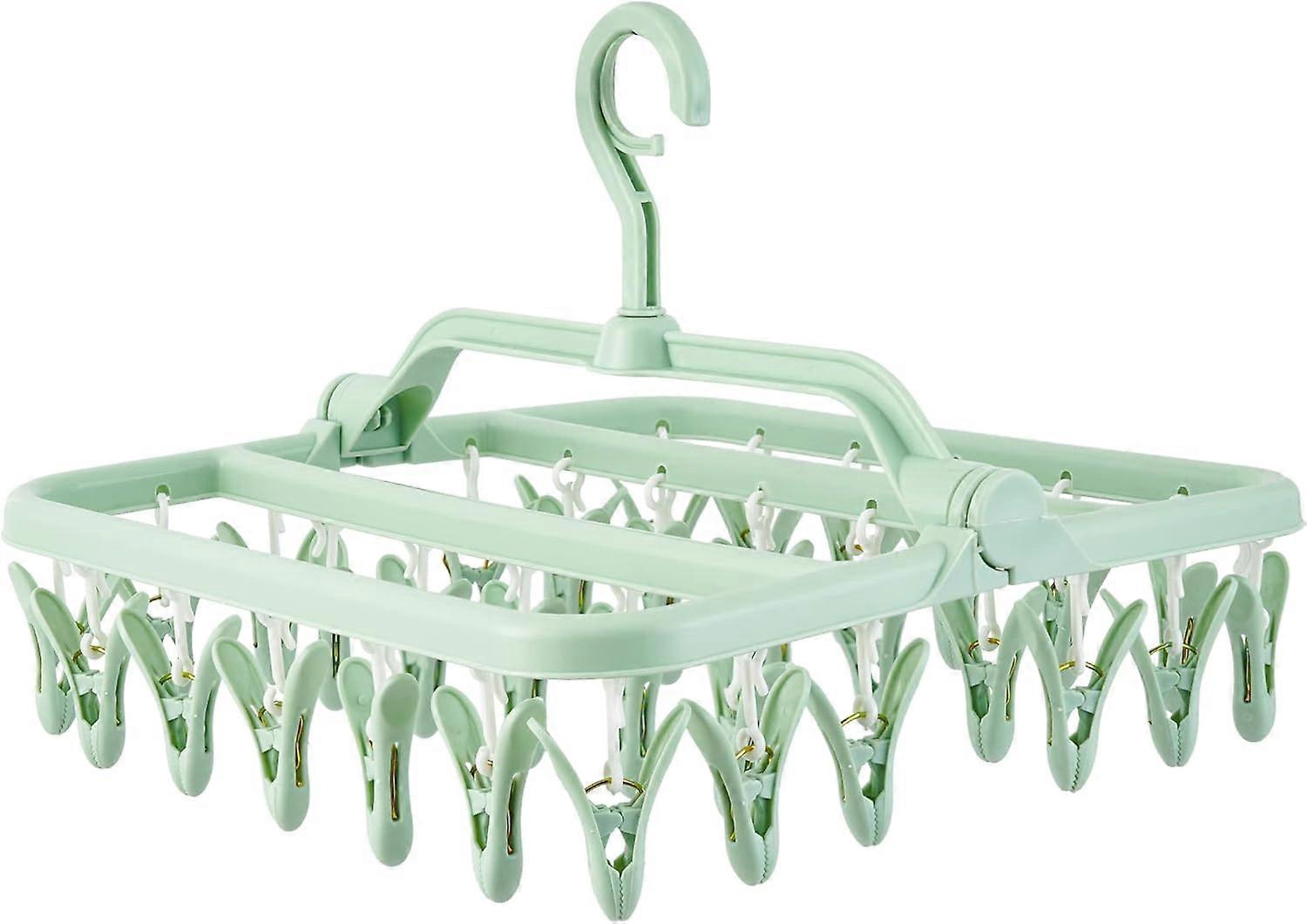 Foldable Clothes drying rack,Windproof Laundry rack for Sock,Underwear hanger.