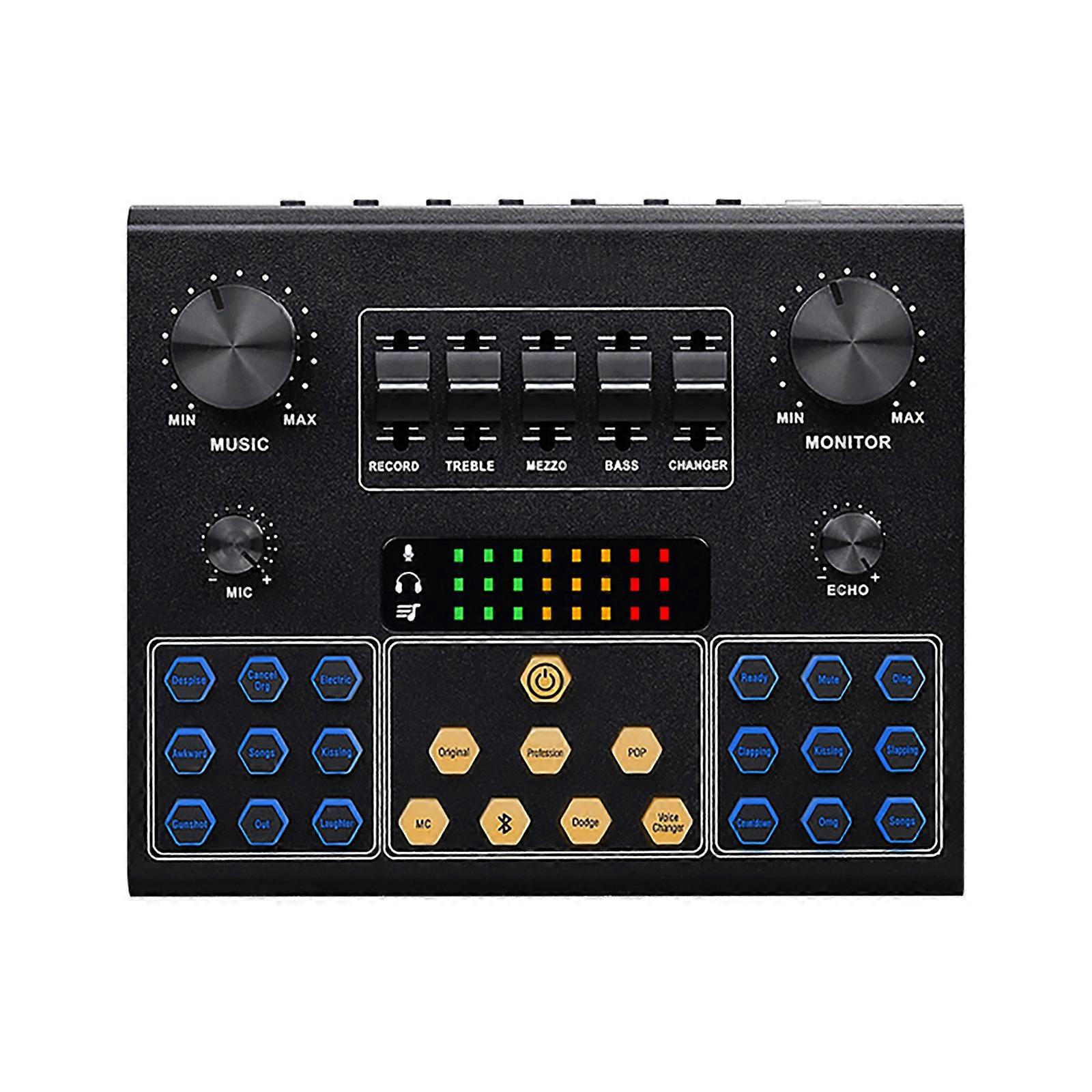 External Multi-function Sound Card Bluetooth-compatible Sound Board Live Kits