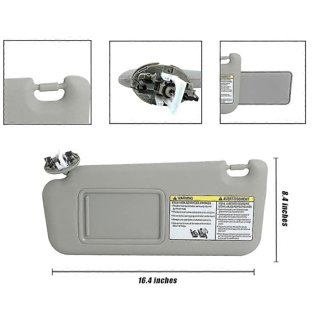 Panneau De Pare-soleil Avant Intérieur De Voiture Avec Miroir De Maquillage, Lumière Pare-soleil Pour Toyota RAV4 RAV 4 2006-2013 W/Vanity Light Relace Rav-4