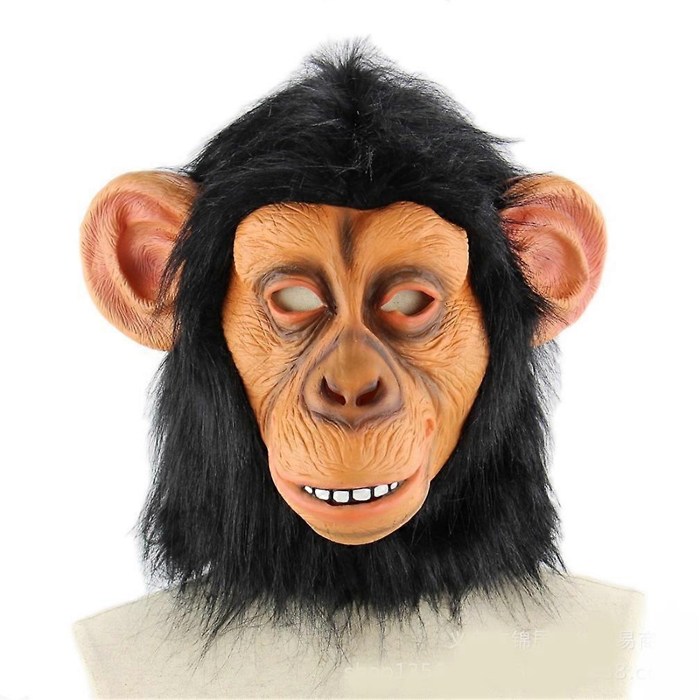 Journey to the West Big Eared Monkey Mask Latex Full Face Hood Movie Costume Play Prop