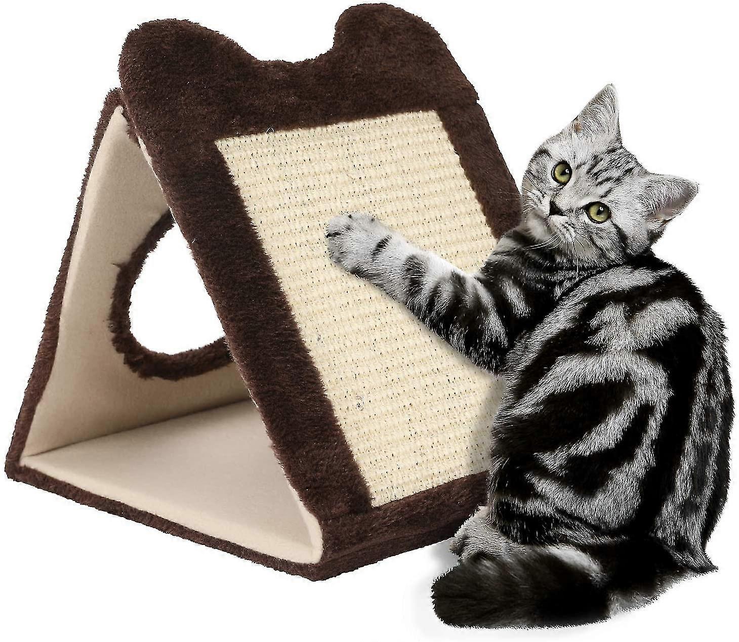 Cat Scratching Posts, Durable Sisal Triangular Mat, Corrugated Cats Scratching