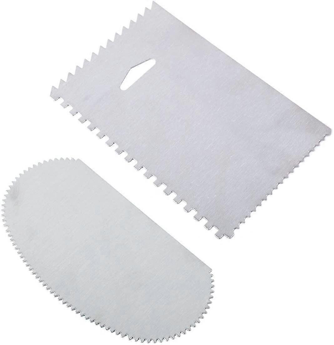 2pcs Stainless Steel Serrated Scraper Crafts Tool For Sculpture Ceramic