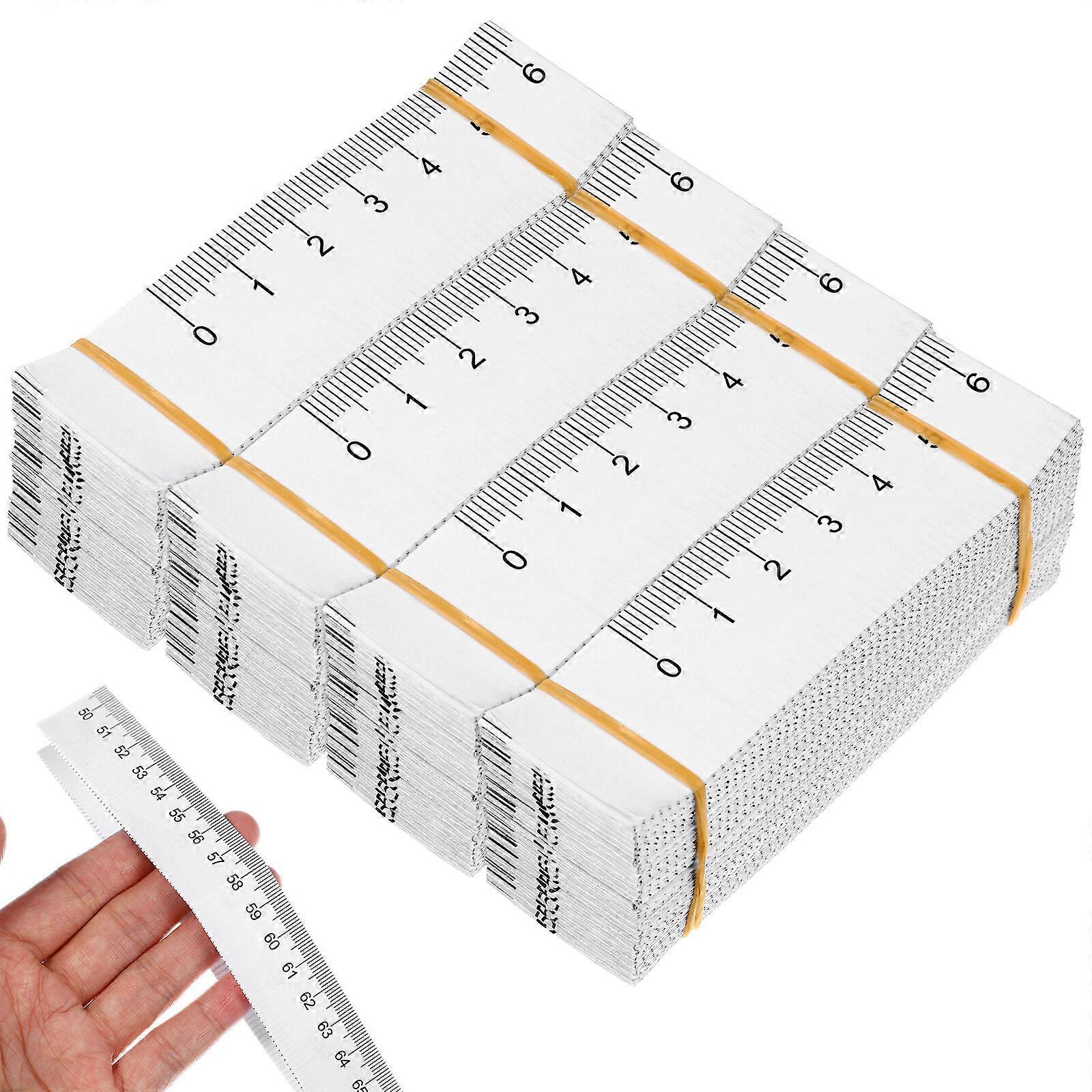 100 Pcs Paper Tapes Measure Disposable Paper Measuring Tapes Double-Scale Body Measurement Tapes Flexible Wound Measuring Rulers