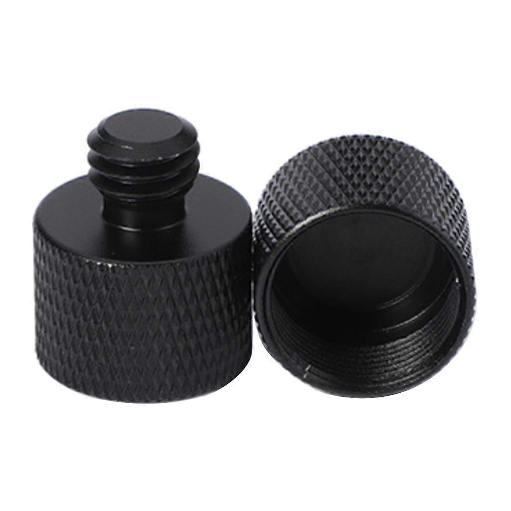2 Stück Mikrofonständeradapter 5/8 Buchse auf 3/8 Außengewinde Stativhalterung Schraube Adapter Combo-Pack für Mikrofonhalterung und Ständer