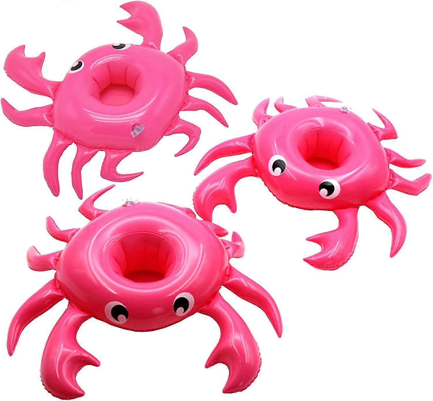 حامل مشروبات قابل للنفخ 3 عبوات من حاملات أكواب لحمام السباحة الصيفي ، شكل متنوع للاختيار