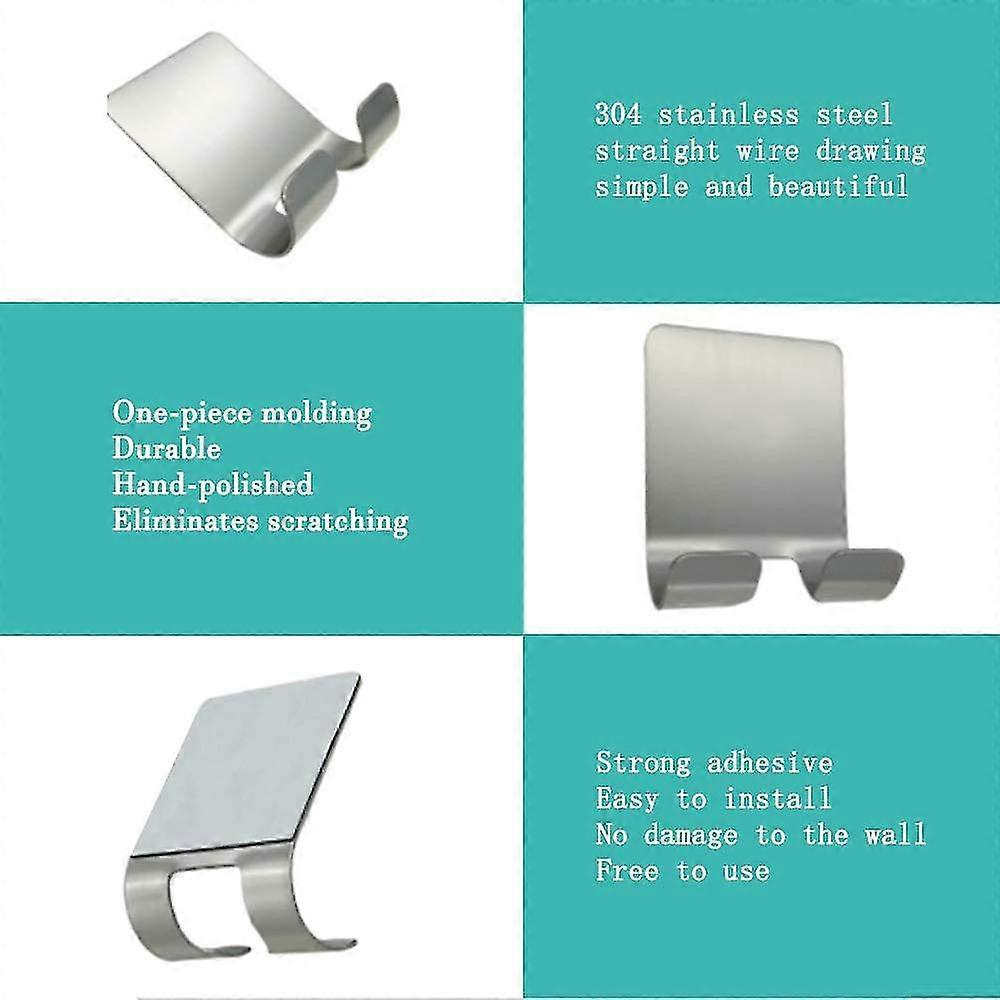 Holder Hooks,2 Pieces Shaver Holders Self-adhesive Multi-purpose Hooks