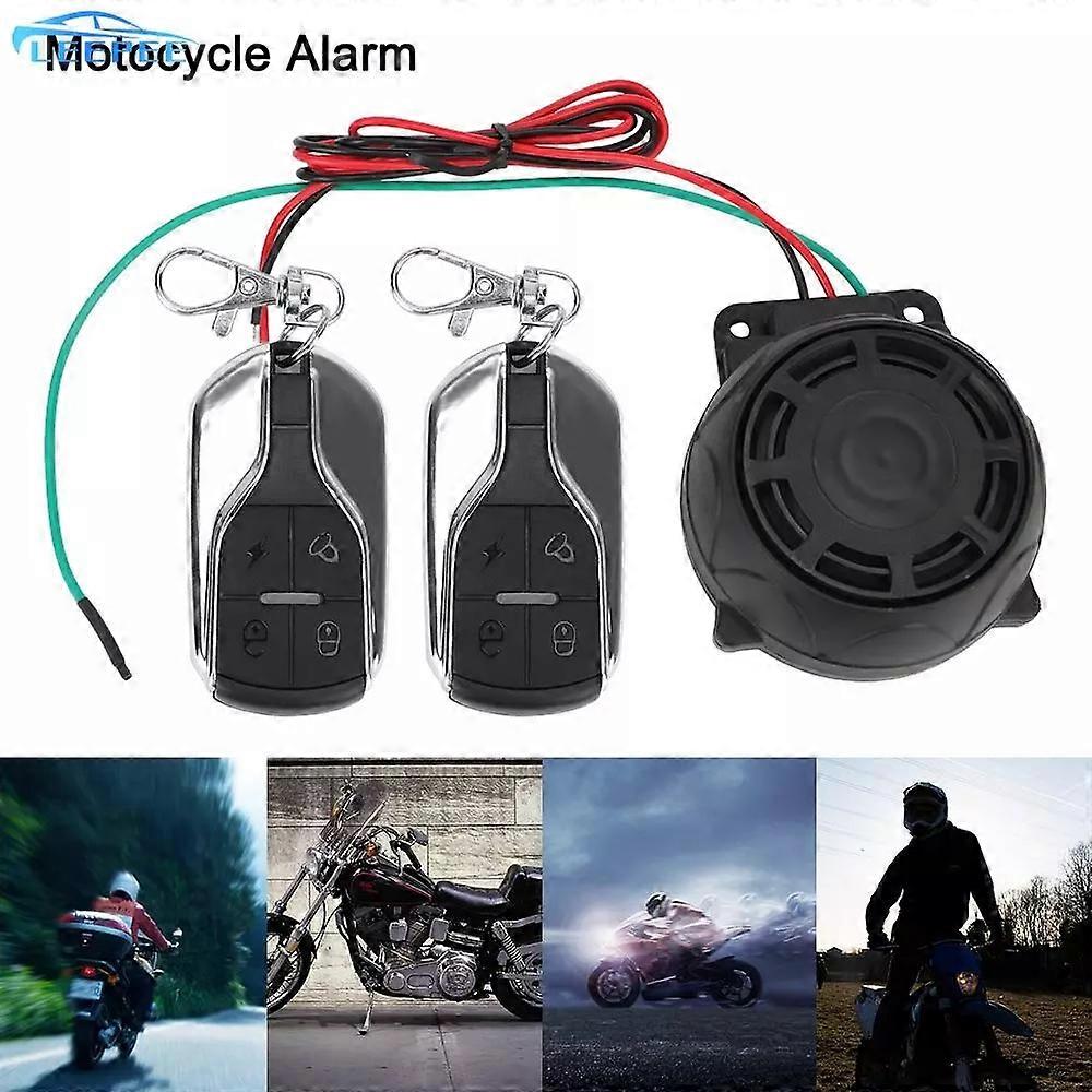 Doppio Telecomando 12V Bici Scooter Motore Sistema di Allarme Auto Portachiavi Moto Allarme Sistema di Sicurezza Moto Protezione Contro Il Furto Del Moto