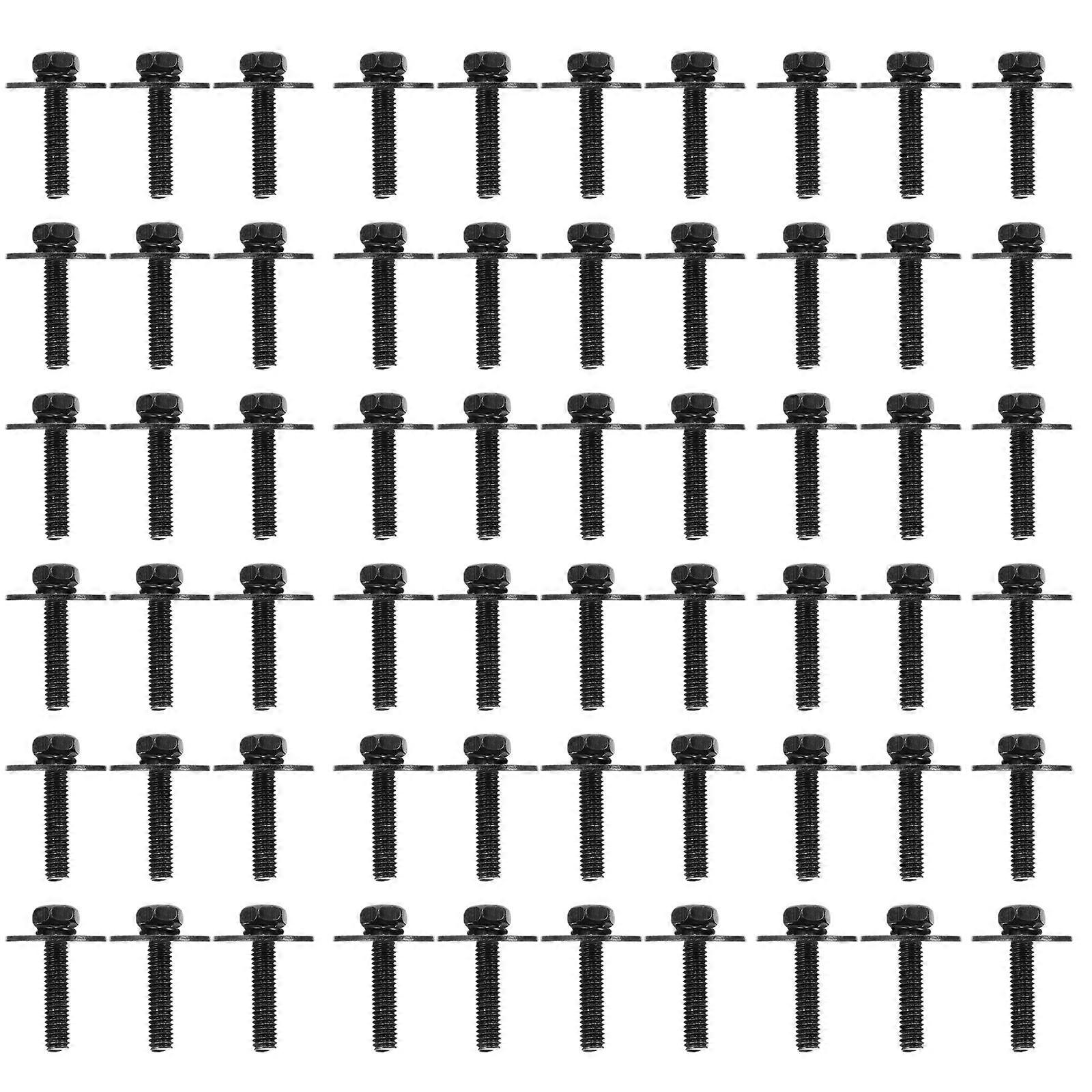 100pcs Metal Drum Set Screws Drum Mount Nuts with Washer Drum Set Lugs Replacement(M4)