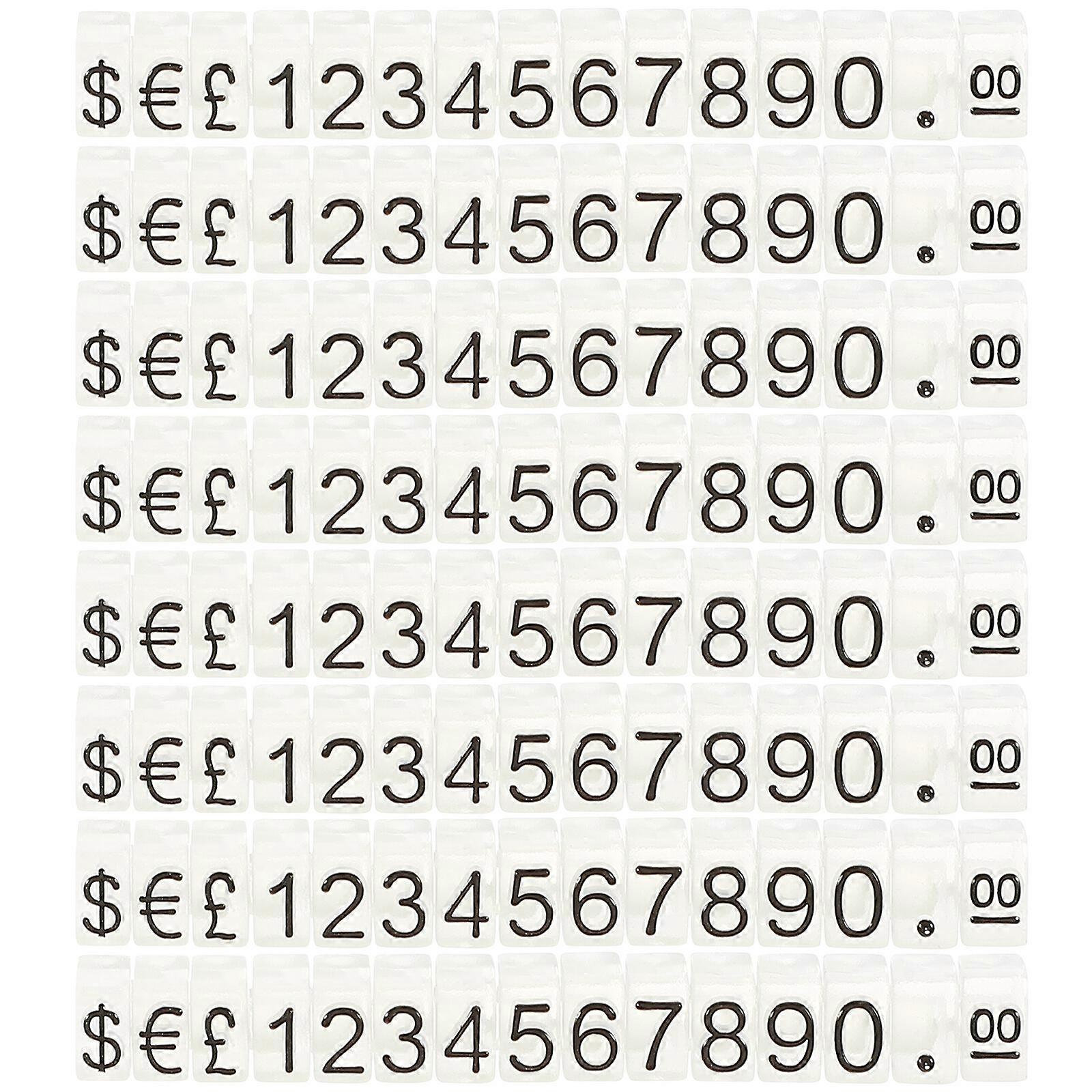 20Pcs Price Tag Cube Adjustable Assembly Pricing Counter Display Stand Label
