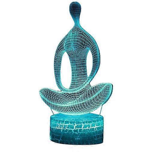 3D Night Light, Hologram Effect Led Illusion Table Lamp, 16 Color Change Decor Lamp, Touch USB Charge Bedside Desk Light with Remote Control