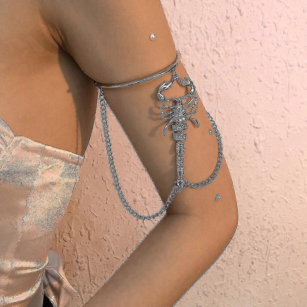 Gothic Creative Geometryczny Scorpion Arm Ring