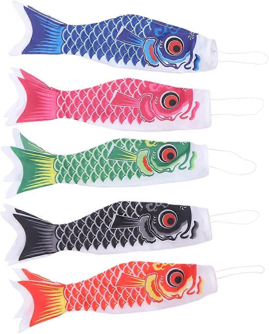 5 pcs Japanese Carp Windsock Streamer