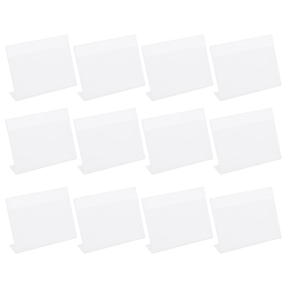 12 stk plast Tags klar prislapp supermarked prislapp plast prislapp